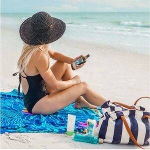 Panama Jack CROCHETED TOYO SUN HAT